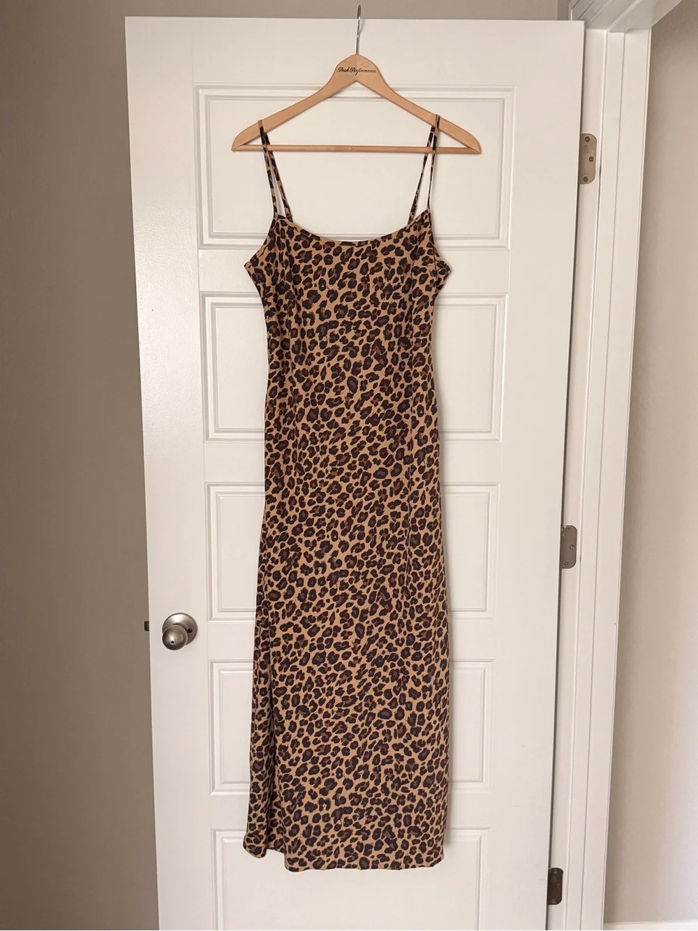 Abercrombie & Fitch Leopard Print Maxi Dress - Brown & Black